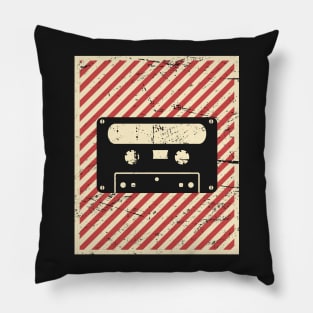 Vintage Style Cassette Poster Pillow