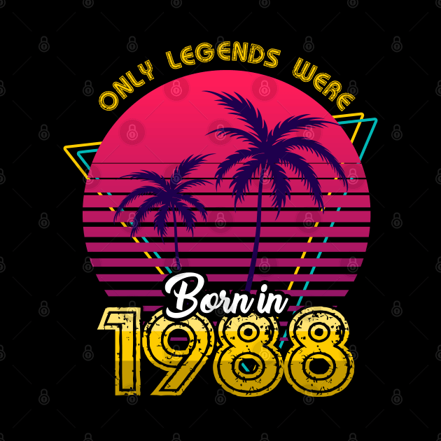 Born in 1988 T-Shirt by MarCreative