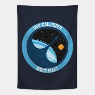 Retro Space Fleet Tapestry