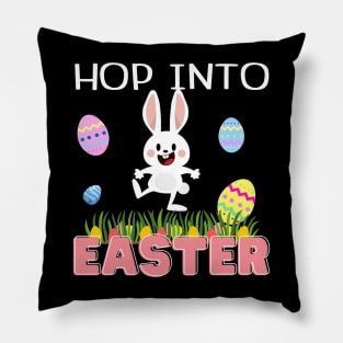 Cute Hop Into Easter Squad Rabbit Bunny Cousin Crew Kids Man Pillow