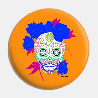 the white catrina in mexican calavera ecopop Pin