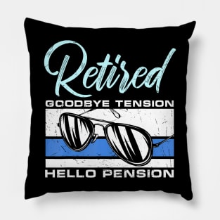 Retired Tension Pension  Police Pillow