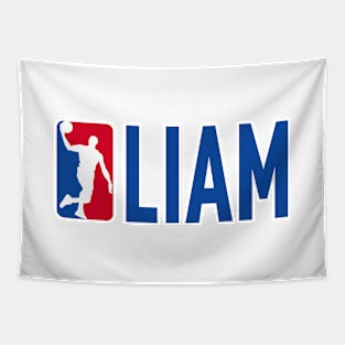 Liam NBA Basketball Custom Player Your Name T-Shirt Tapestry