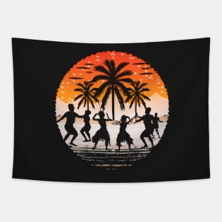 Traditional Hula Dance Tapestry