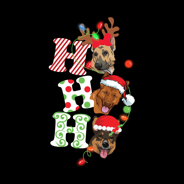 Ho Ho Ho German Shepherd by EduardjoxgJoxgkozlov