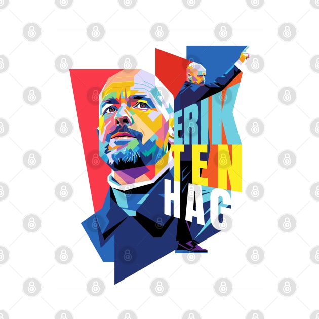 Erik Ten Hag Pop Art by Laksana Ardie Store