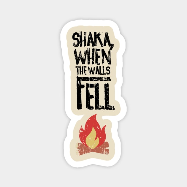 Shaka, When The Walls Fell Magnet by L. Marco Miranda