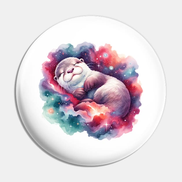 Zero Gravity Otter Nap Pin by EternalEntity