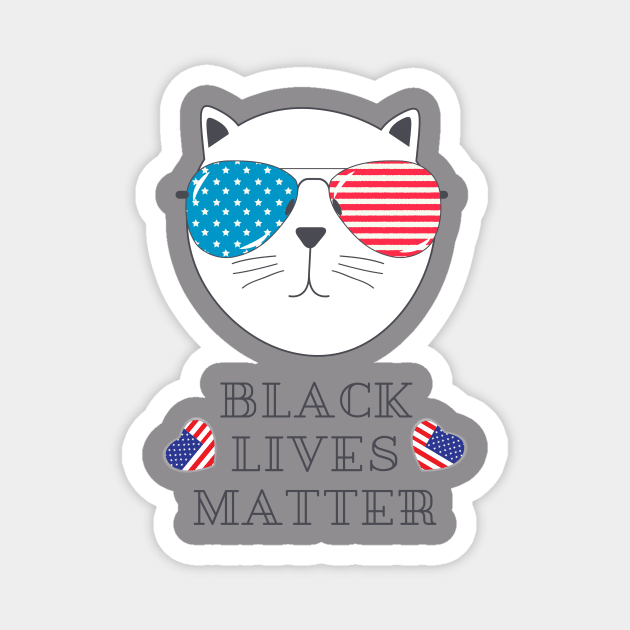 Black lives matter Magnet by MeKong