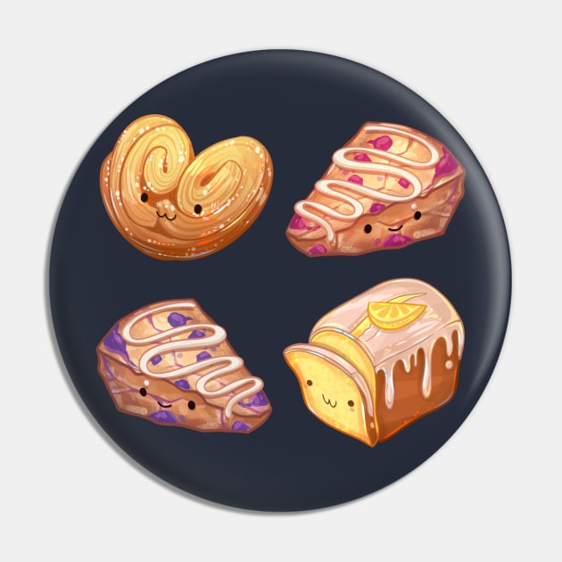 Pastry Friends Pin by Claire Lin