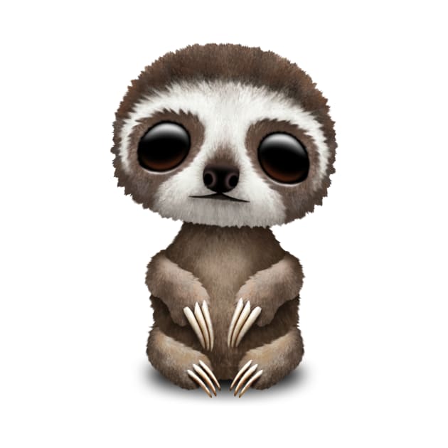 Cute Baby Sloth by jeffbartels