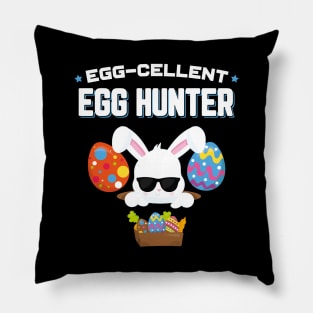 Egg−cellent Egg Hunter Funny Easter Pillow