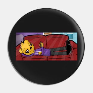 Lazy Bear Scrolling Phone Pin