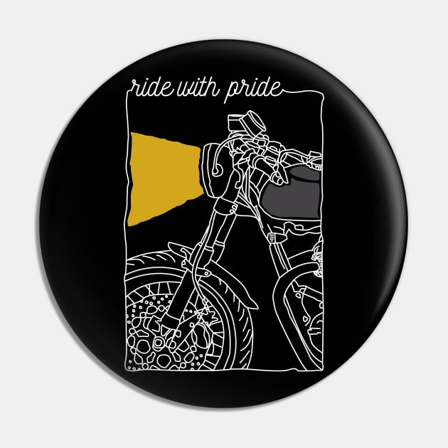 Ride with Pride Pin by quilimo