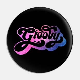 Retro Style Groovy Pin