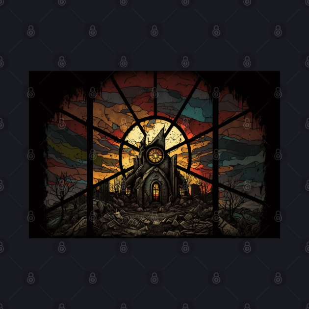 Diablo Tristram Cathedral Stained Glass by Nightarcade