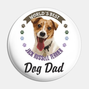 Jack Russell Terrier, World's Best Dog Dad Pin