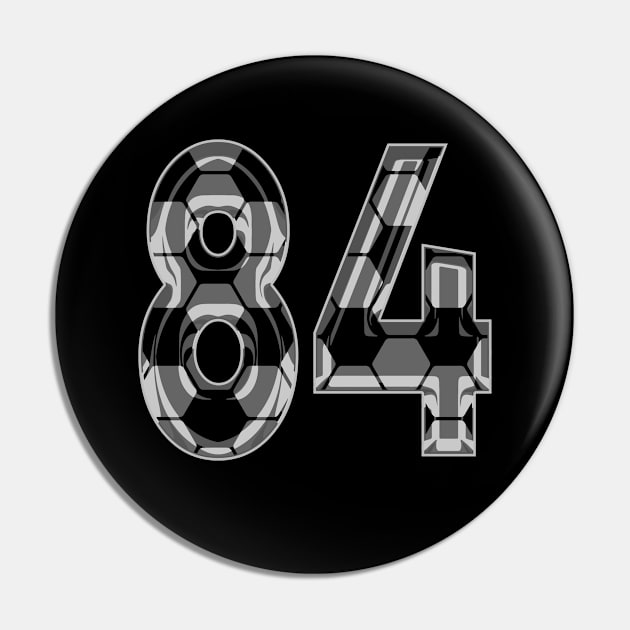 Soccer Number 84 Soccer Jersey #84 Soccer Mom Player Fan Pin by TeeCreations