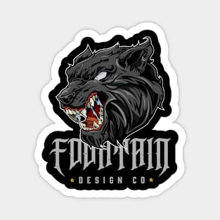 Fountain Design Co Wolf Magnet