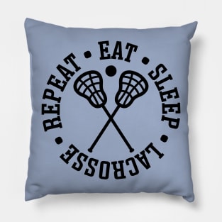 Eat Sleep Lacrosse Repeat Sport Cute Funny Pillow