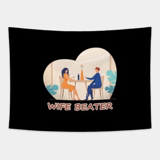 wife beater funny gift Tapestry