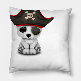 Cute Baby Polar Bear Pirate Pillow