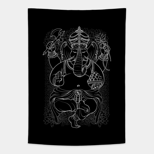 Ganesh Tapestry by Tobe_Fonseca