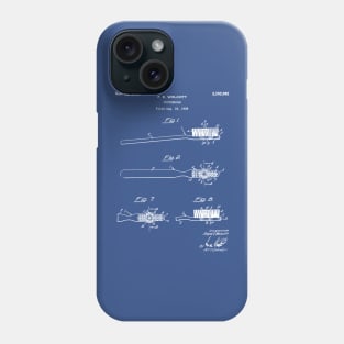 Toothbrush Patent - Bathroom Art - Blueprint Phone Case