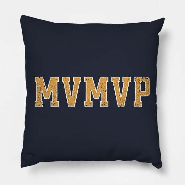 Funny Sports - Athletic Parody - Most Valuable MVP Pillow by Shirt for Brains