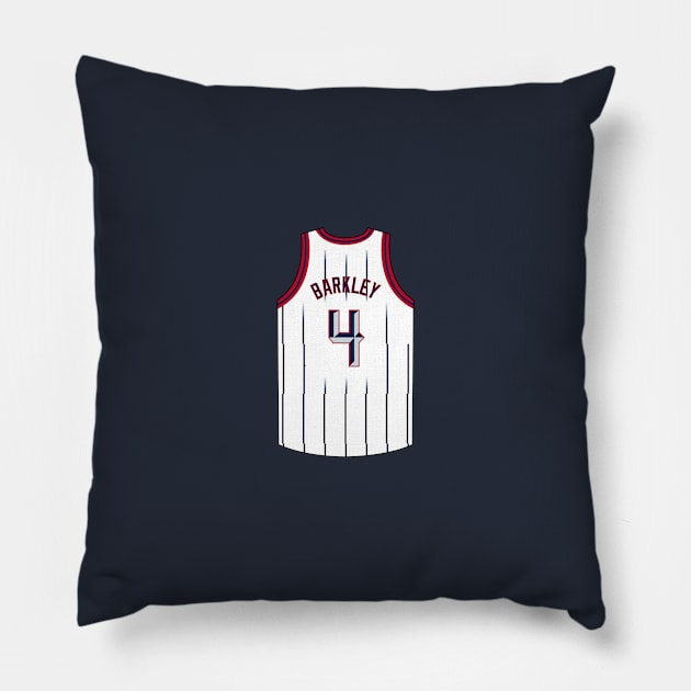 Charles Barkley Houston Jersey Qiangy Pillow by qiangdade