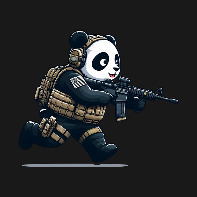 Tactical Panda by Rawlifegraphic