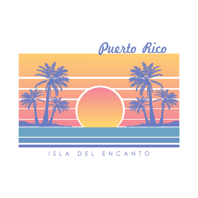 Retro Puerto Rico Isla Del Encanto Vintage Puerto Rican by PuertoRicoShirts