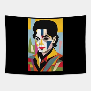 Portrait of King of Pop Tapestry