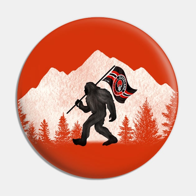 Bigfoot - The Browns Fan Pin by CherylMarie