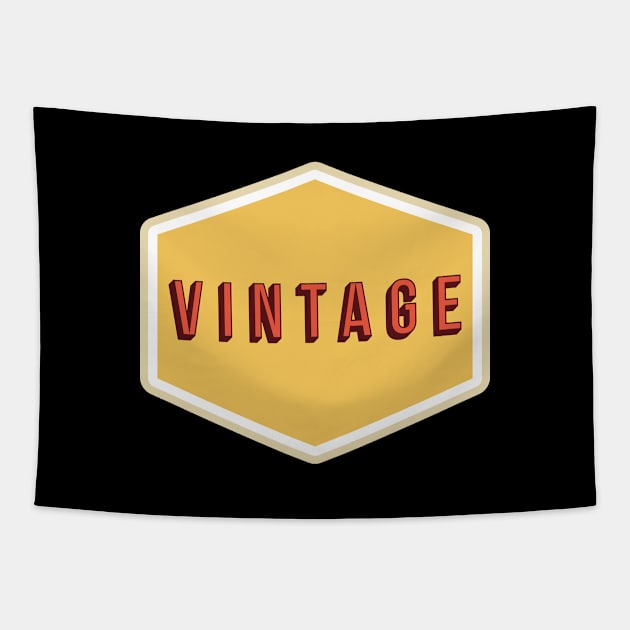 Vintage Badge | Vintage Designs Tapestry by TeodorT