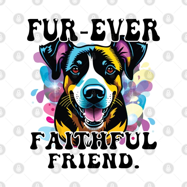 Fur-Ever Faithful Friend T-shirt, Pawprints Tees, Gift Shirt, Dog-lover T-shirt, Funny Animal Shirt, Graphic Tees by PasJules