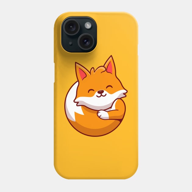 Cute Fox Cartoon Phone Case by Catalyst Labs