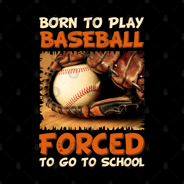 Born To Play Baseball Forced To Go To School by artdise