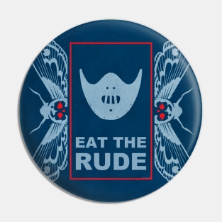 Hannibal Moth Eat the Rude Mask Pin