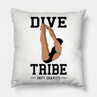 Girls Diving Dive Tribe Springboard Platform Diver Pillow