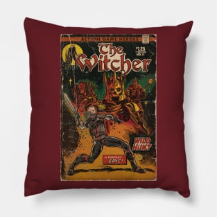 "A Fantasy Epic!" Video Game Comic Book Cover Fan Art Pillow