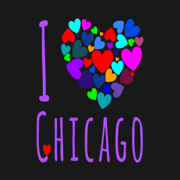 I Love Chicago Hear  I Love Chicago Heart  TShirt  TeePublic