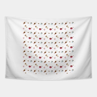 Coffee Cup Pattern Tapestry