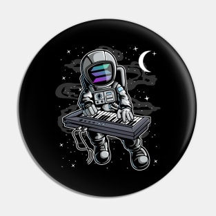 Astronaut Organ Solana SOL Coin To The Moon Crypto Token Cryptocurrency Blockchain Wallet Birthday Gift For Men Women Kids Pin