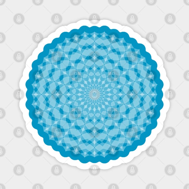 white mandala Magnet by ChezALi