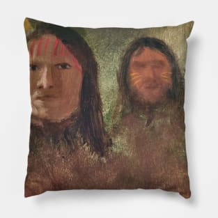 Three Indians by Albert Bierstadt Pillow