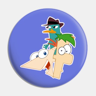 P, F and Agent P Platypus Pin