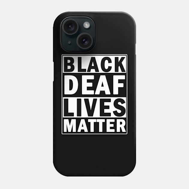 Black deaf lives matter Phone Case by valentinahramov