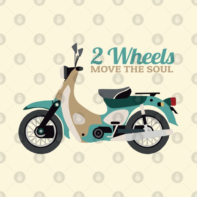 2 Wheels Move The Soul by KewaleeTee