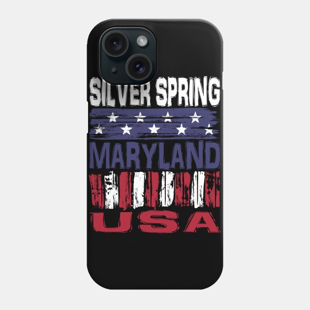 Silverspring Maryland USA T-Shirt Phone Case by Nerd_art